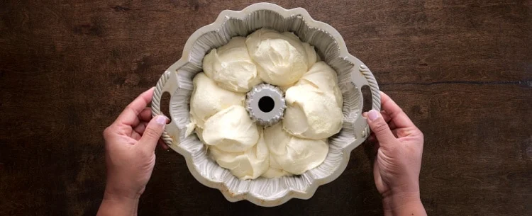Batter in pan.
