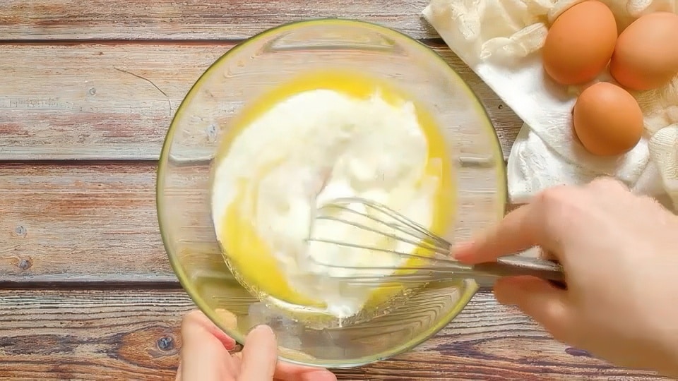 Wet ingredients.