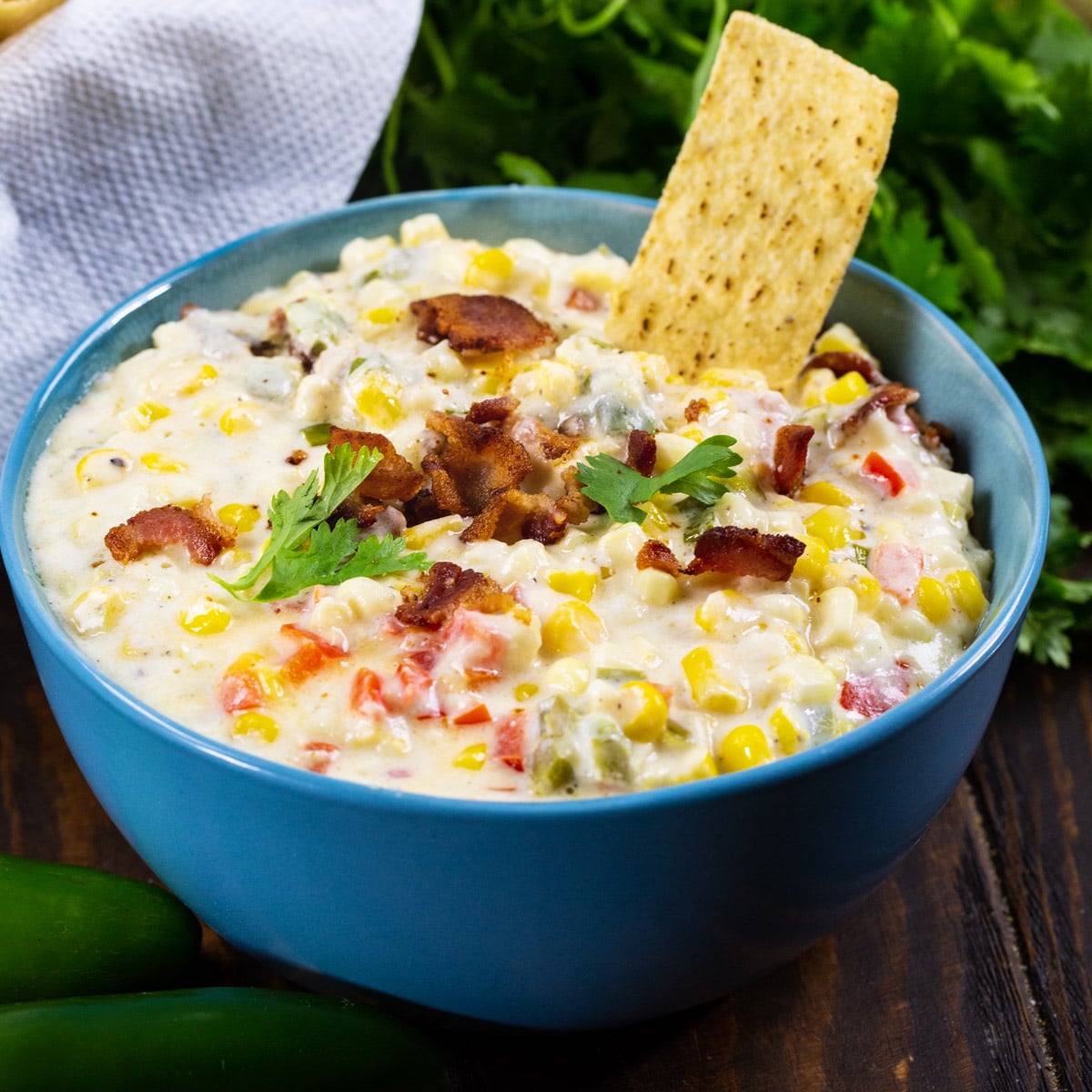 Slow Cooker Jalapeno Popper Corn Dip