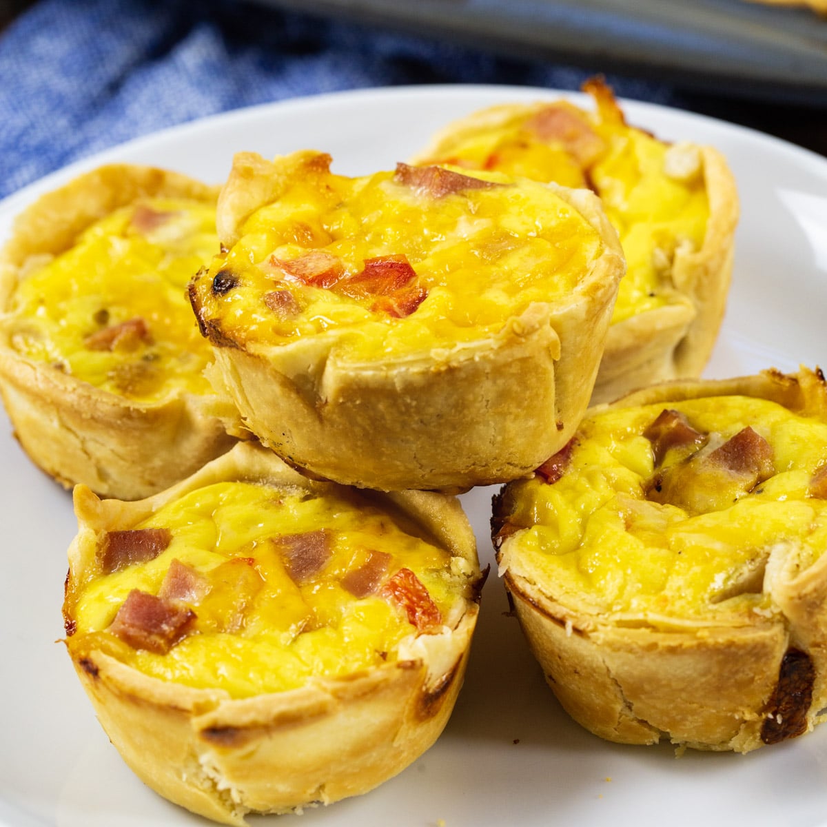 Mini Ham and Cheese Quiche