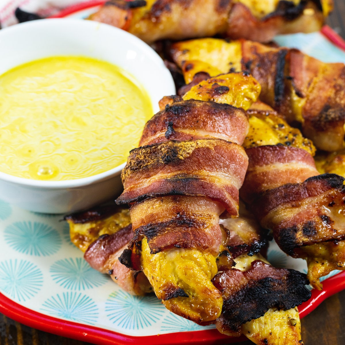 Bacon-Wrapped Honey Mustard Tenders