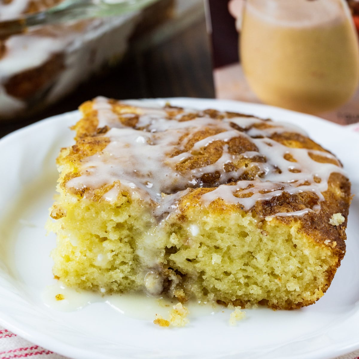 Overnight Eggnog Coffee Cake