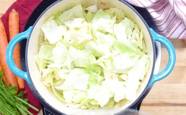 Cabbage added.