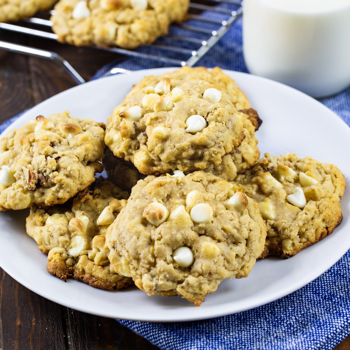 White Chocolate Oatmeal Cookies