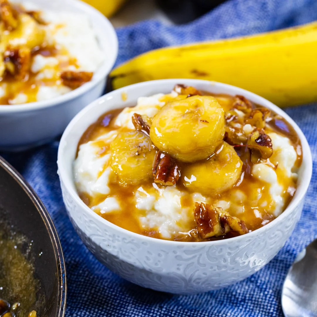 Bananas Foster Rice Pudding
