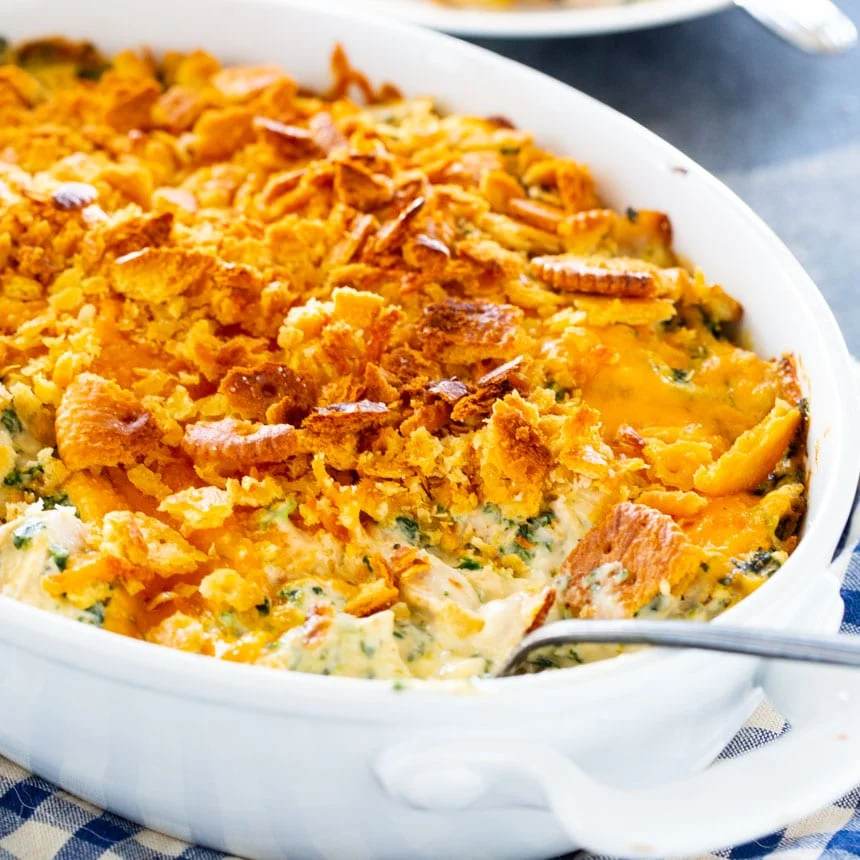 Easy Chicken and Spinach Casserole