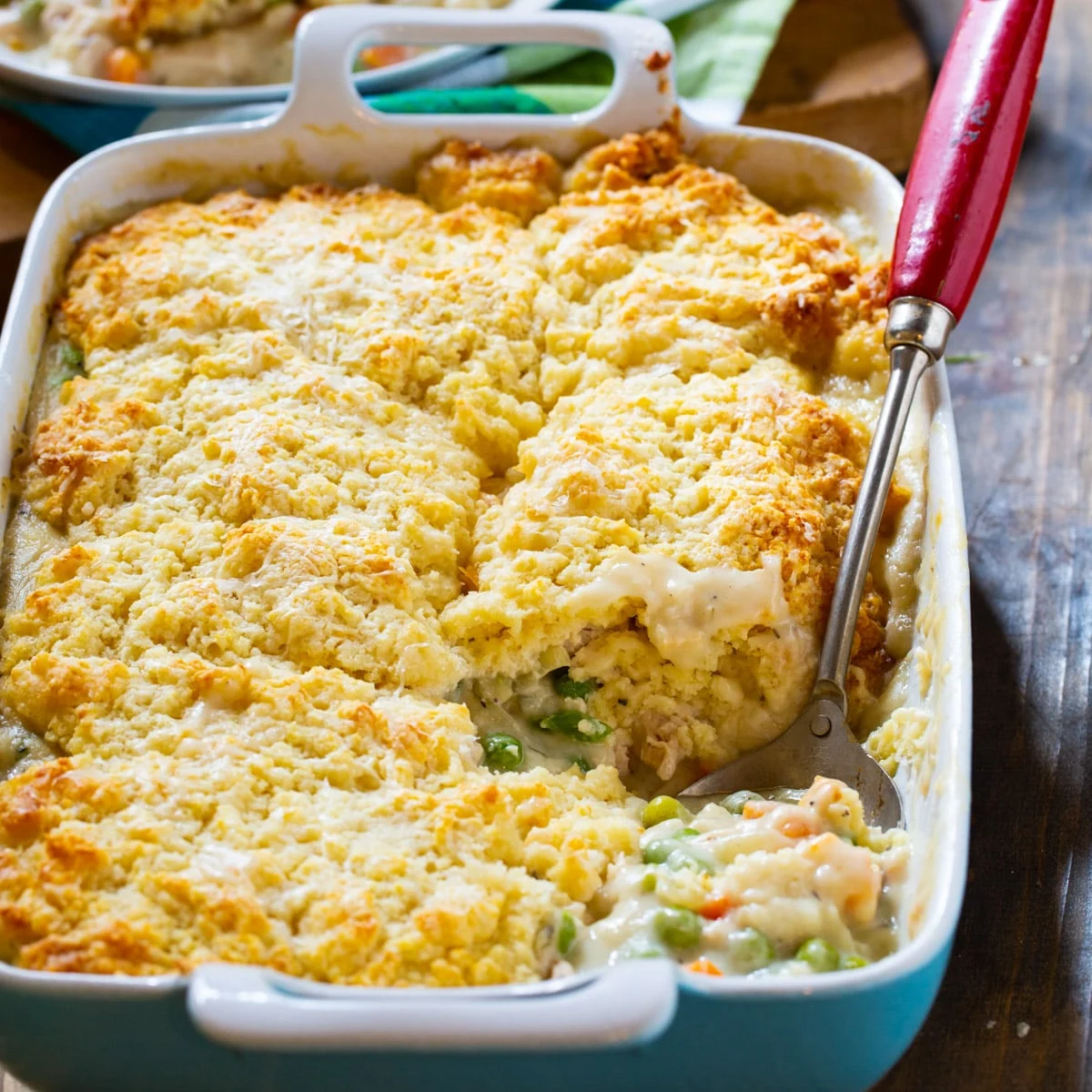 Chicken Pot Pie with Biscuit Topping