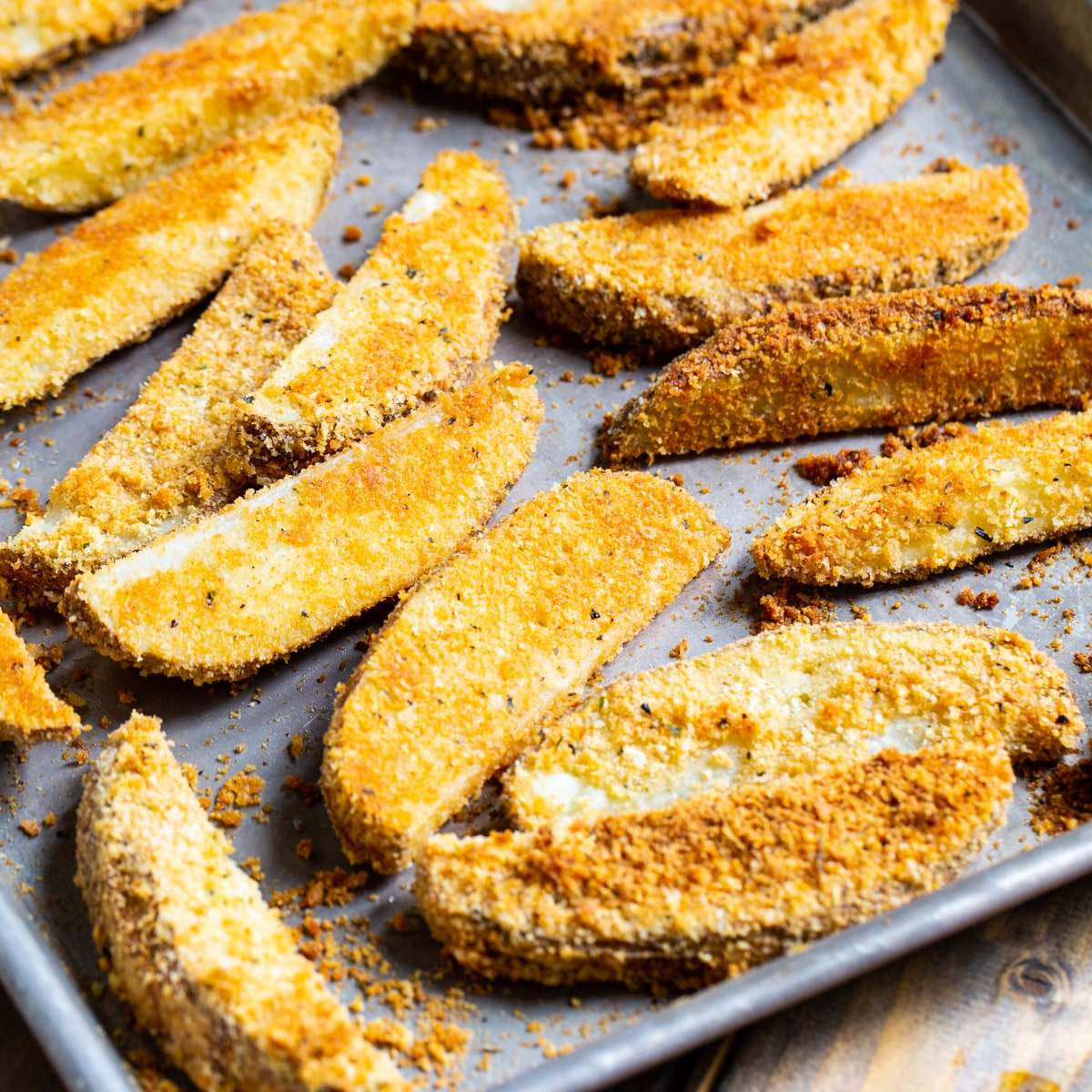 Parmesan Crusted Ranch Potato Wedges