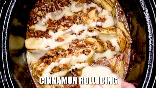 Second container of icing on top.