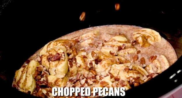 Pecans sprinkled on top.