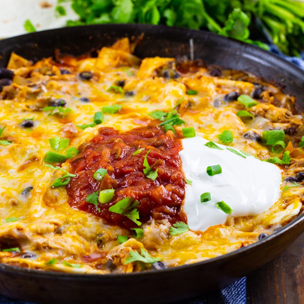 Chipotle Chicken Enchilada Skillet