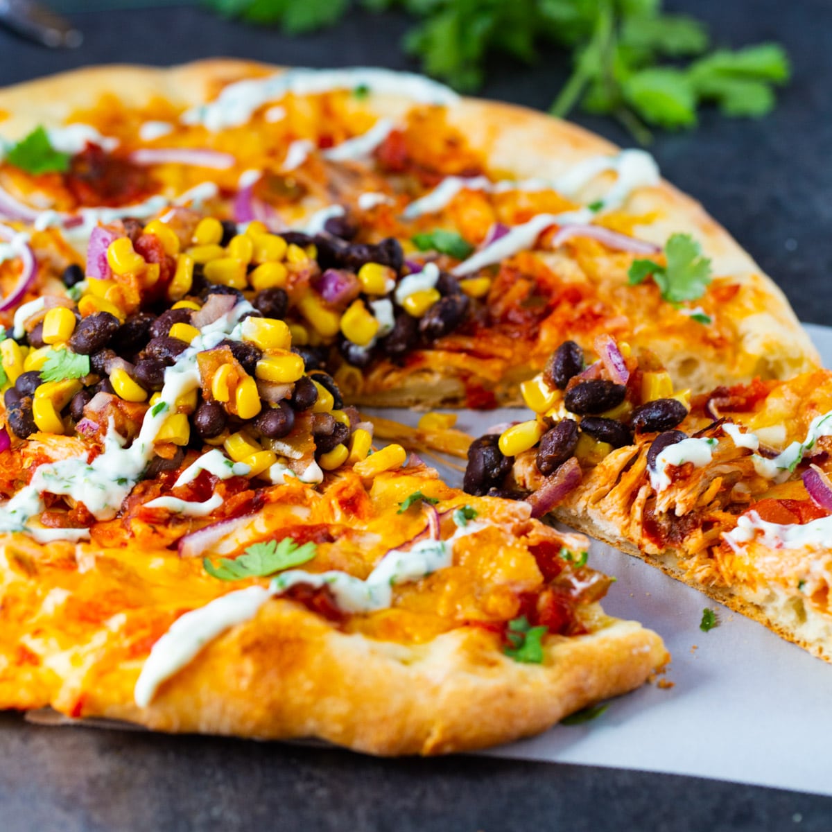 Chipotle Chicken Pizza