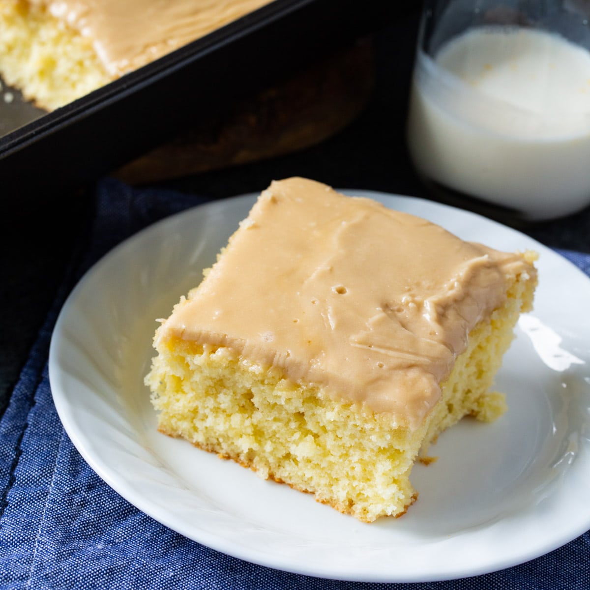 Buttermilk Sheet Cake with Caramel Icing