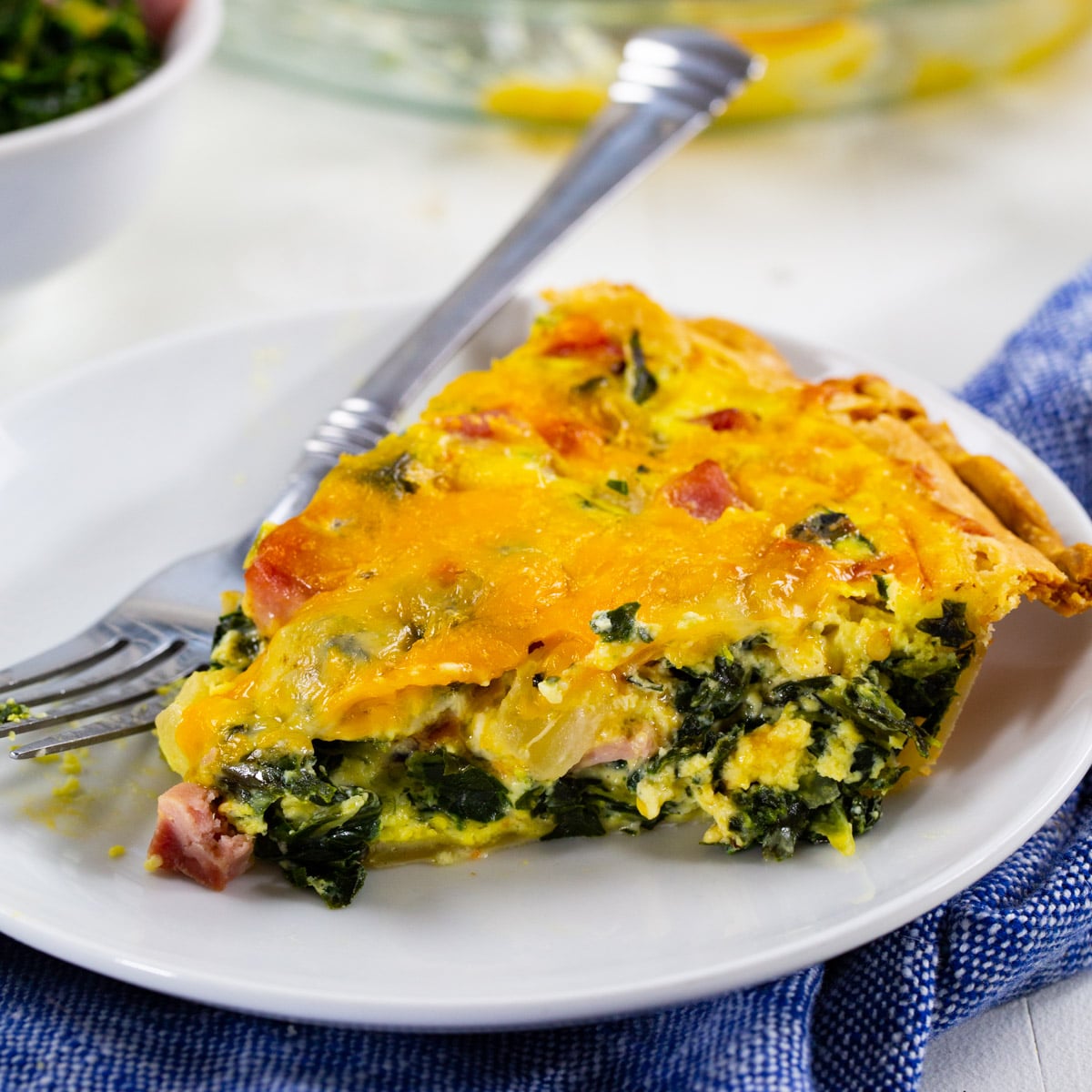 Collard Greens Quiche