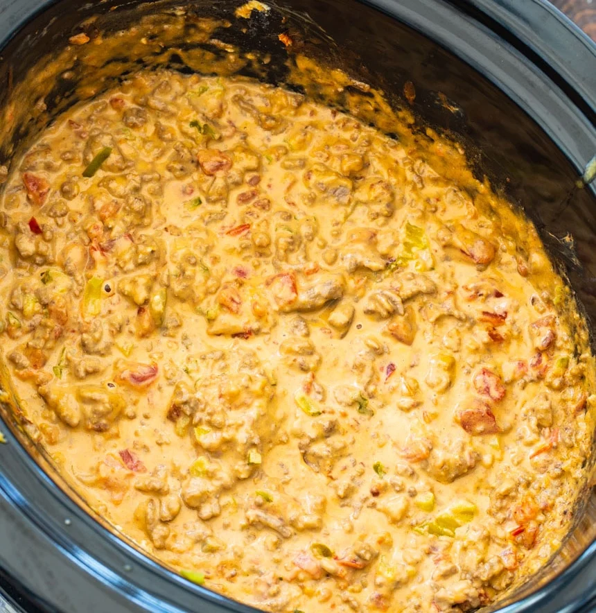 Crockpot Bacon Cheeseburger Dip