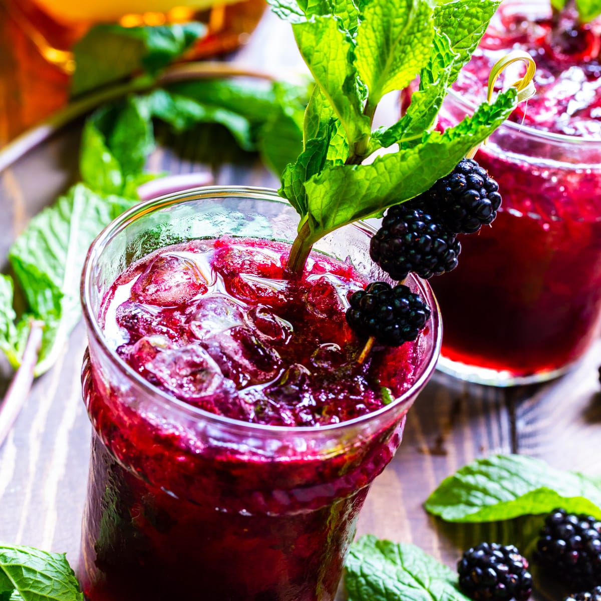 Blackberry Mint Juleps