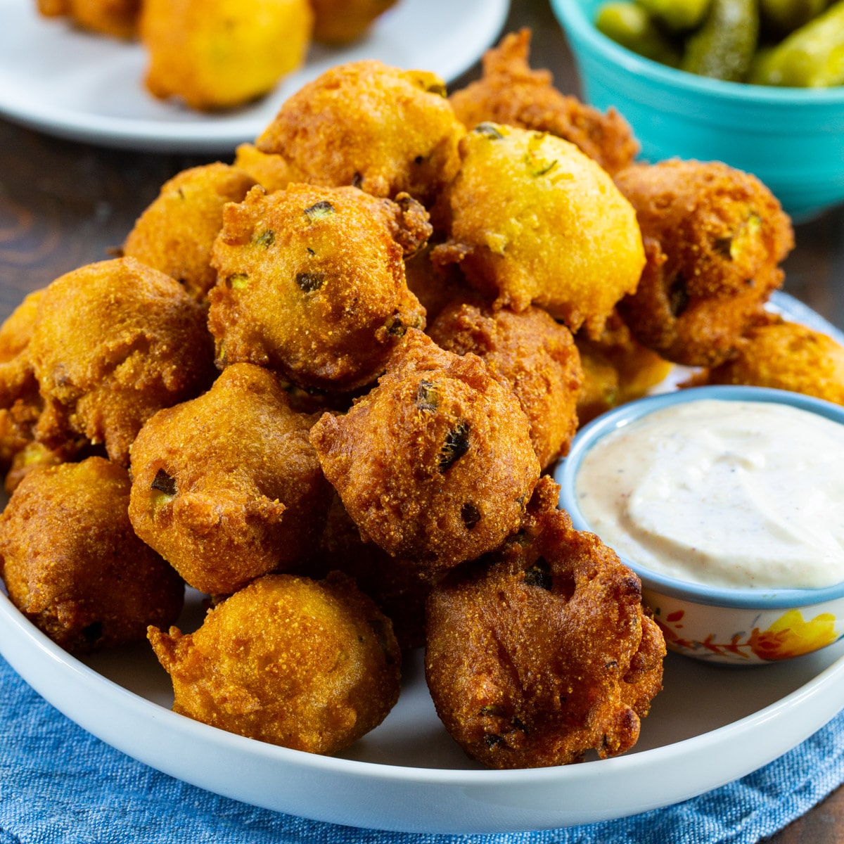 Spicy Pickle Hush Puppies