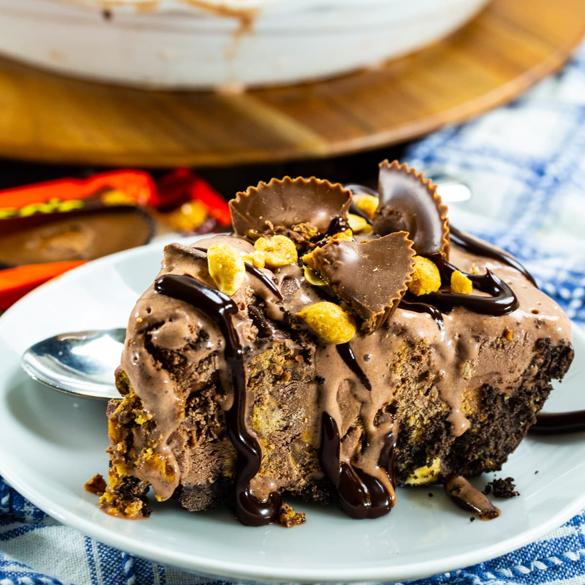 Chocolate-Peanut Butter Ice Cream Pie