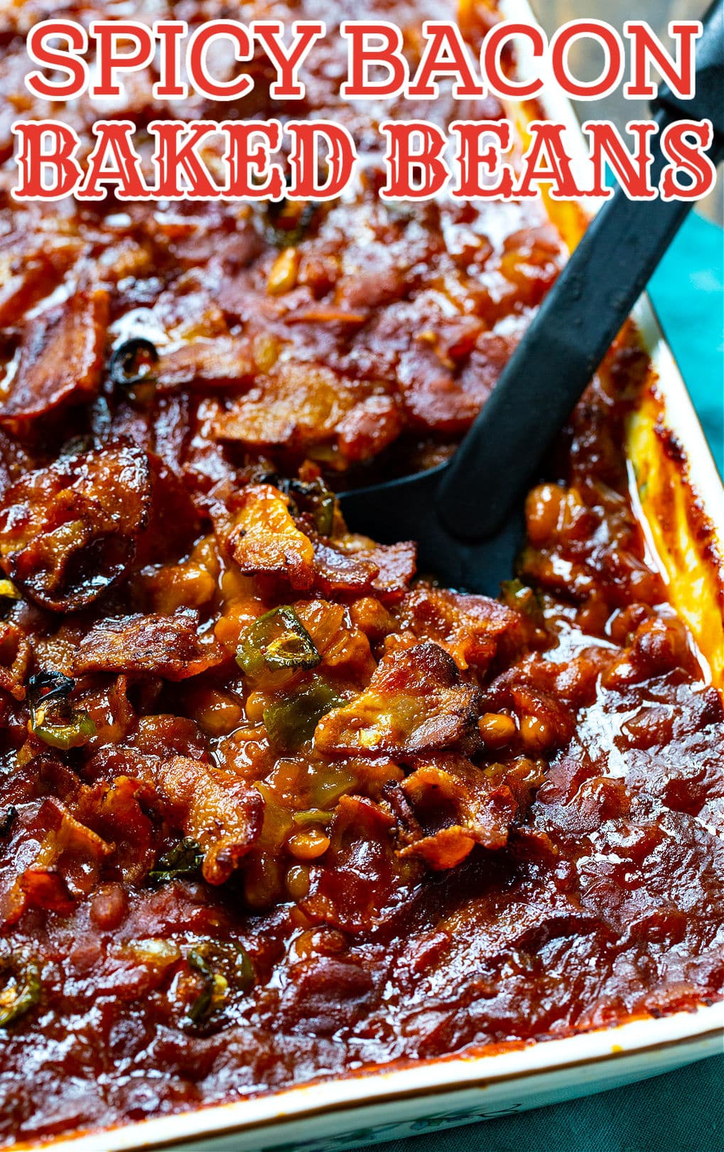 Baked Beans in 9x13-inch baking dish.