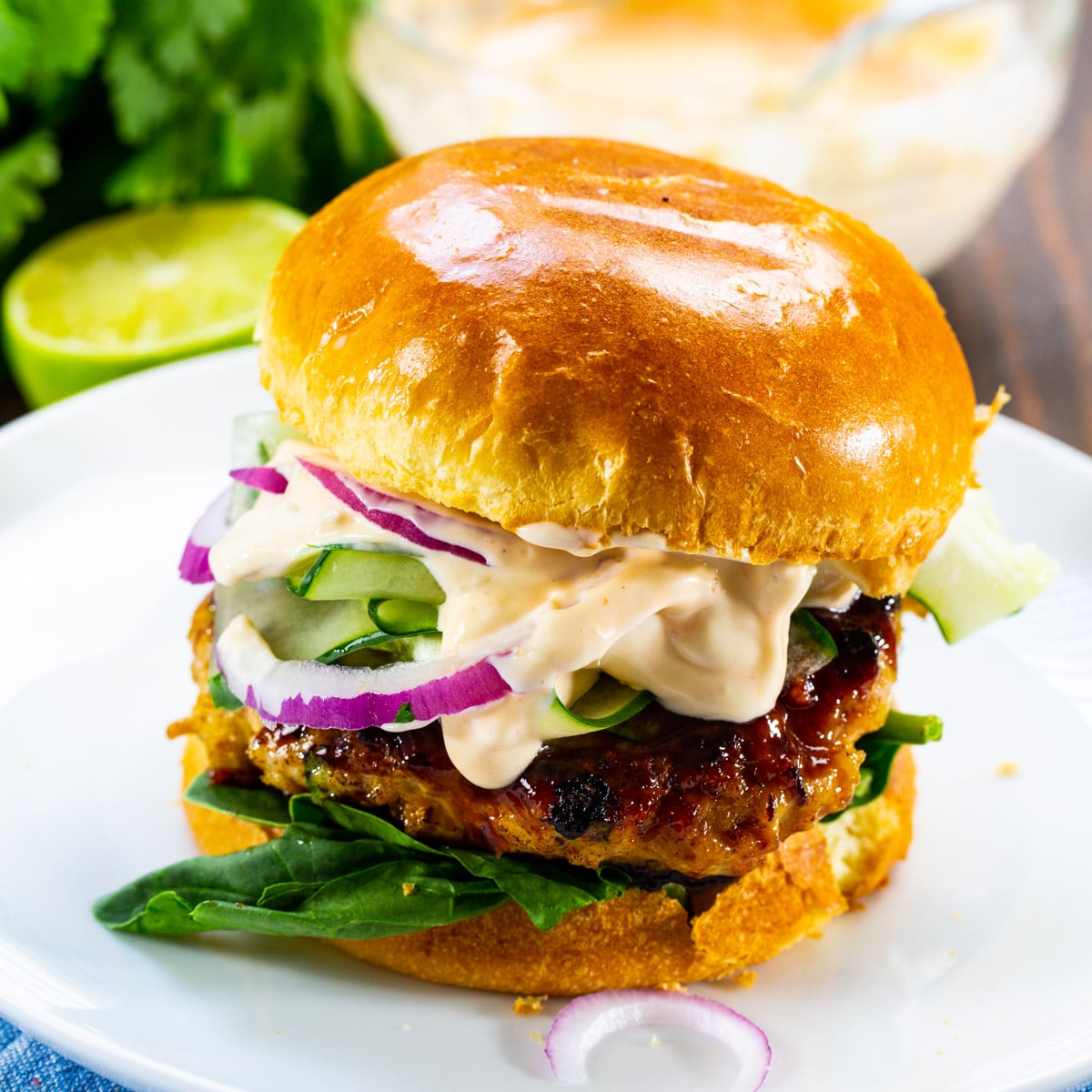Teriyaki Chicken Burgers