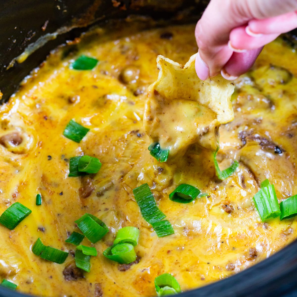 Slow Cooker Refried Bean Dip