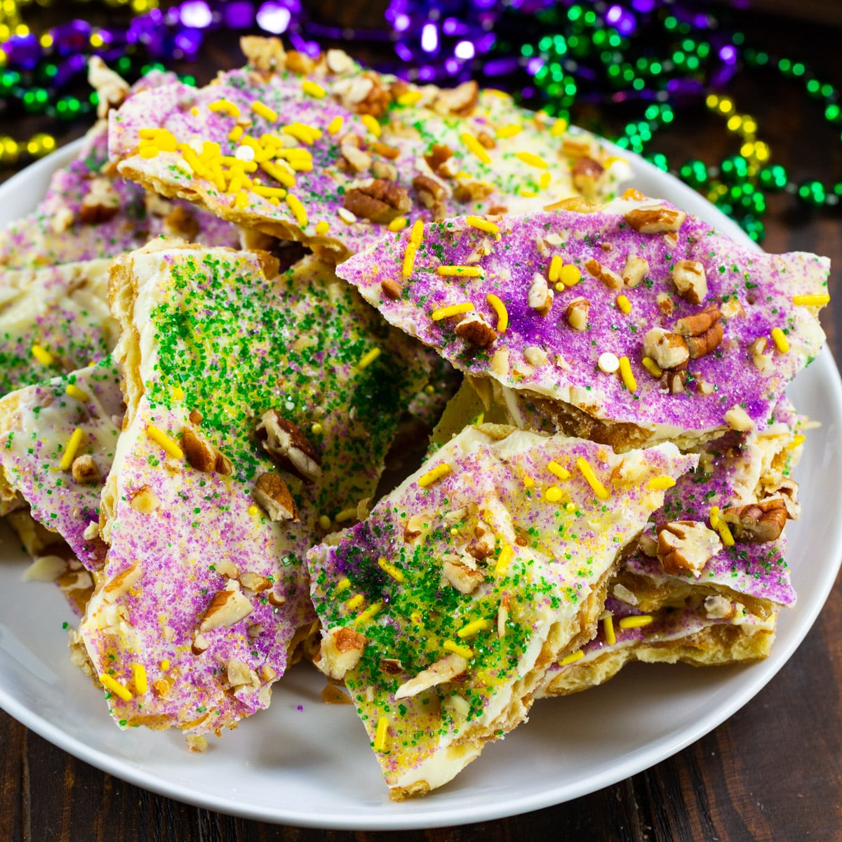 King Cake Cracker Candy