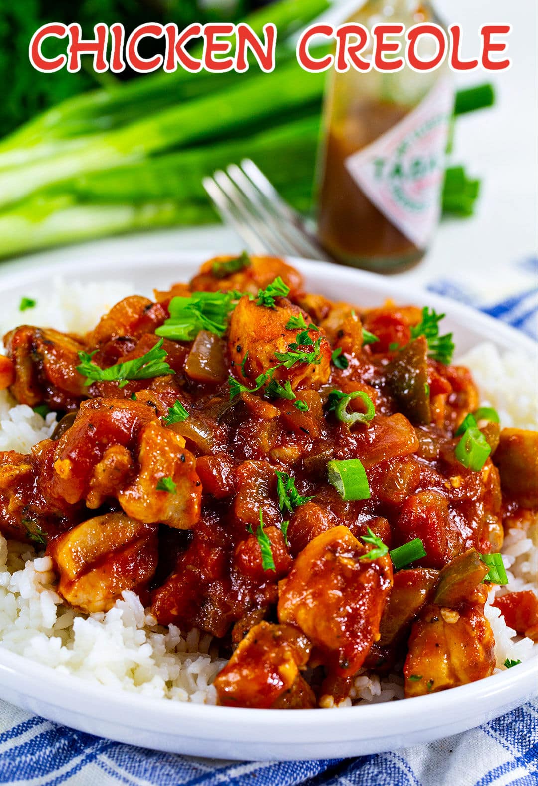 Chicken Creole over rice.