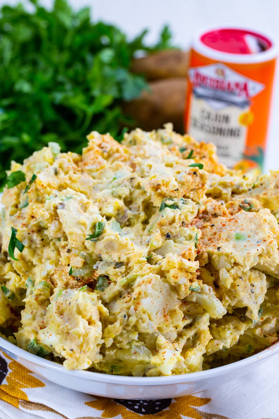 Potato Salad in a serving bowl.