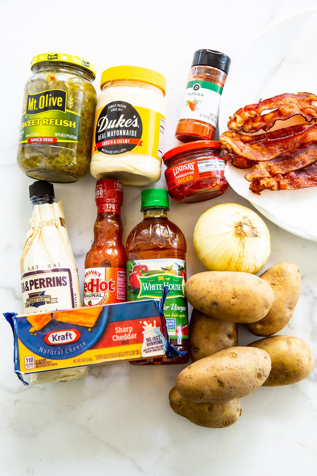 Ingredients for Potato Salad.