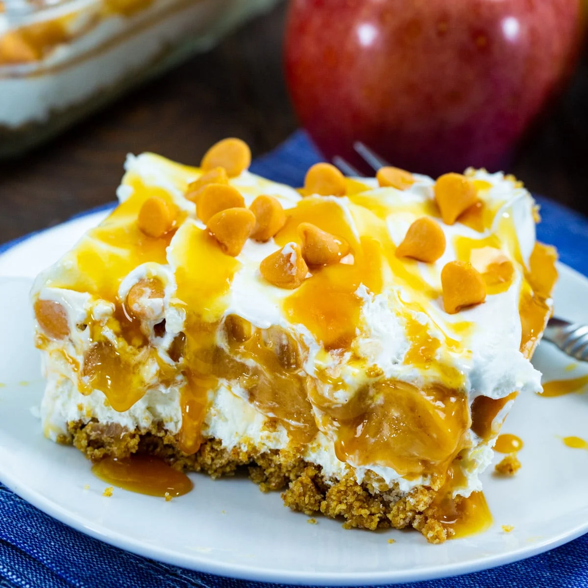No-Bake Caramel Apple Lush