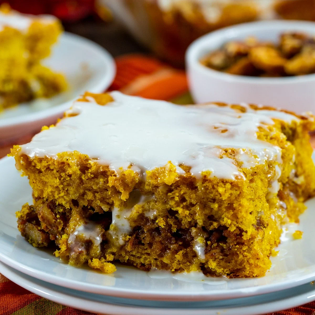 Pumpkin Honey Bun Cake