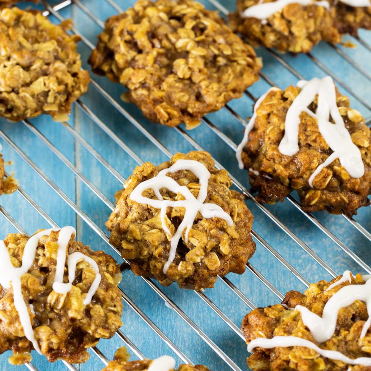 Apple Toffee Oatmeal Cookies