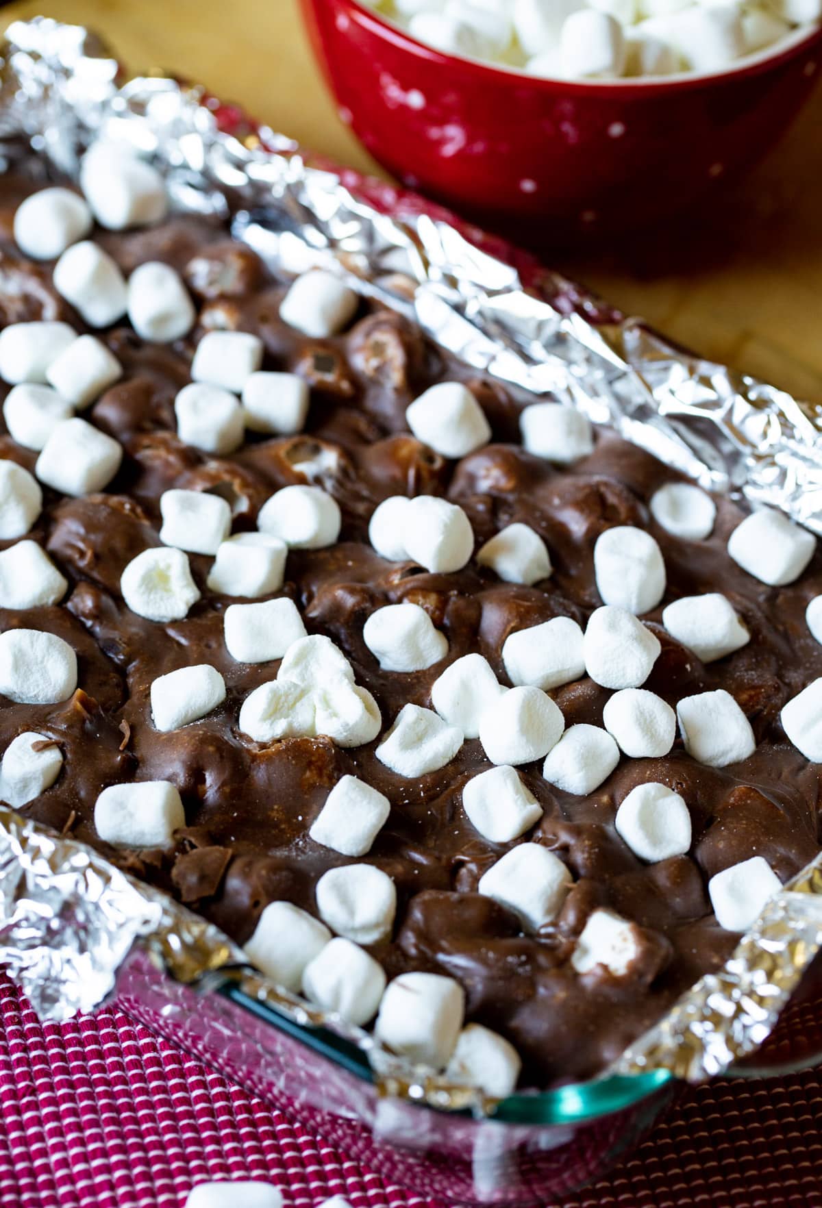 Fudge in a 9x13-inch pan.