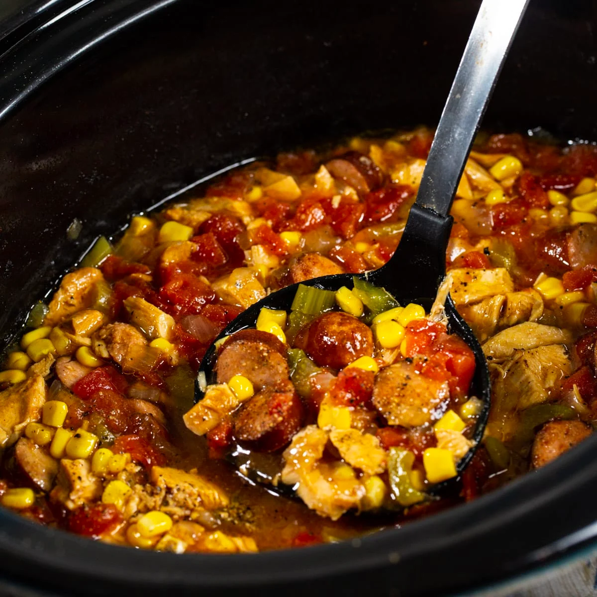 Slow Cooker Cajun Turkey Soup