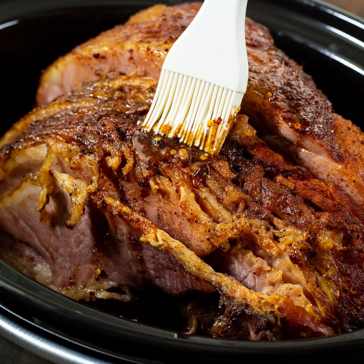 Slow Cooker Hot Honey Ham