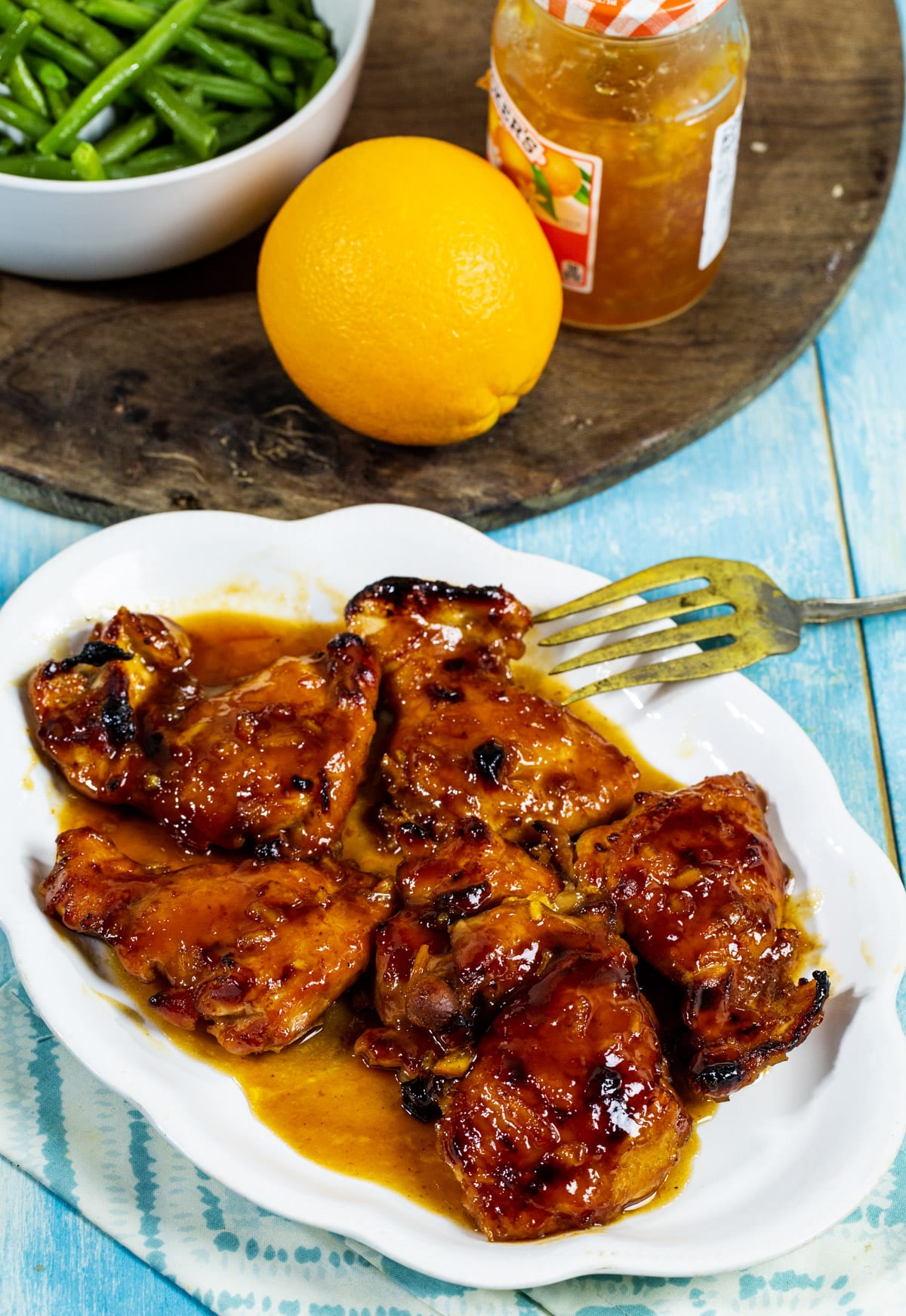 Baked Chicken on a serving platter.