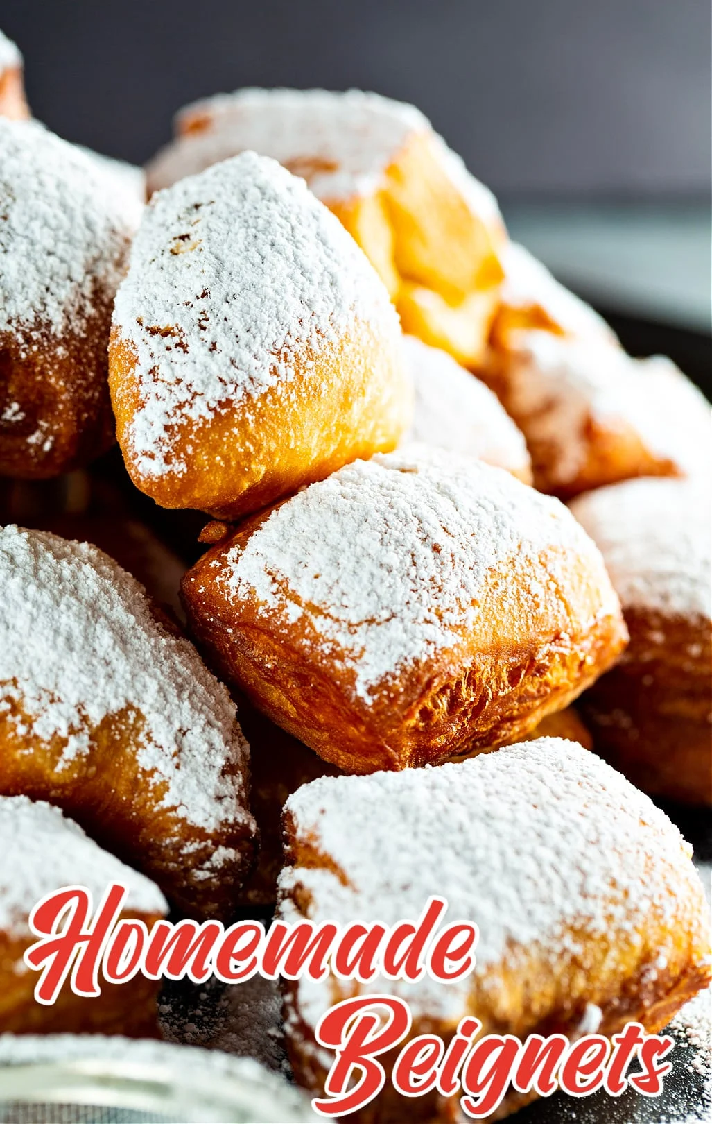 Close-up of Homemade Beignets.