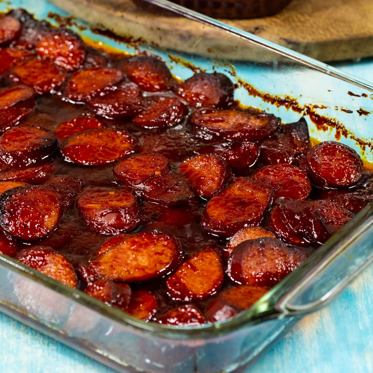 Baked BBQ Sausage