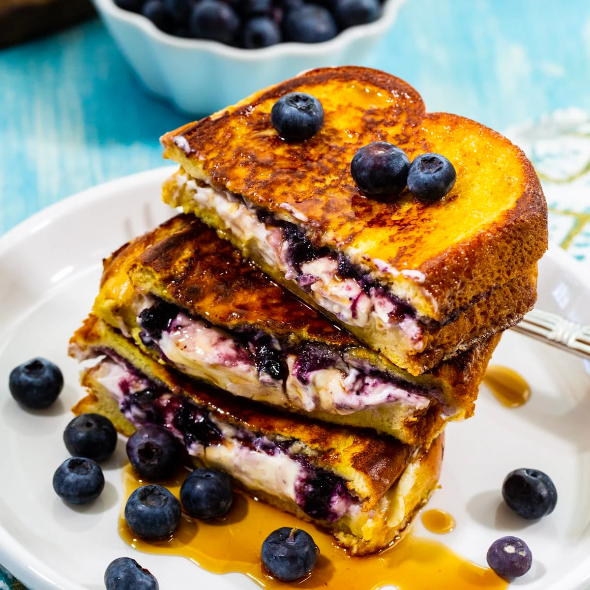 Blueberry Stuffed French Toast