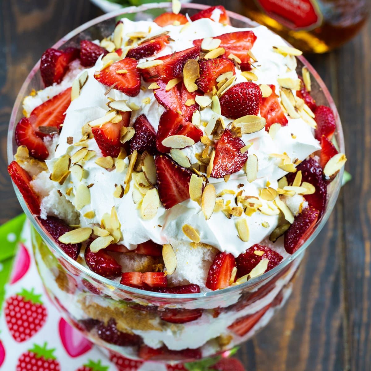 Strawberry Amaretto Trifle