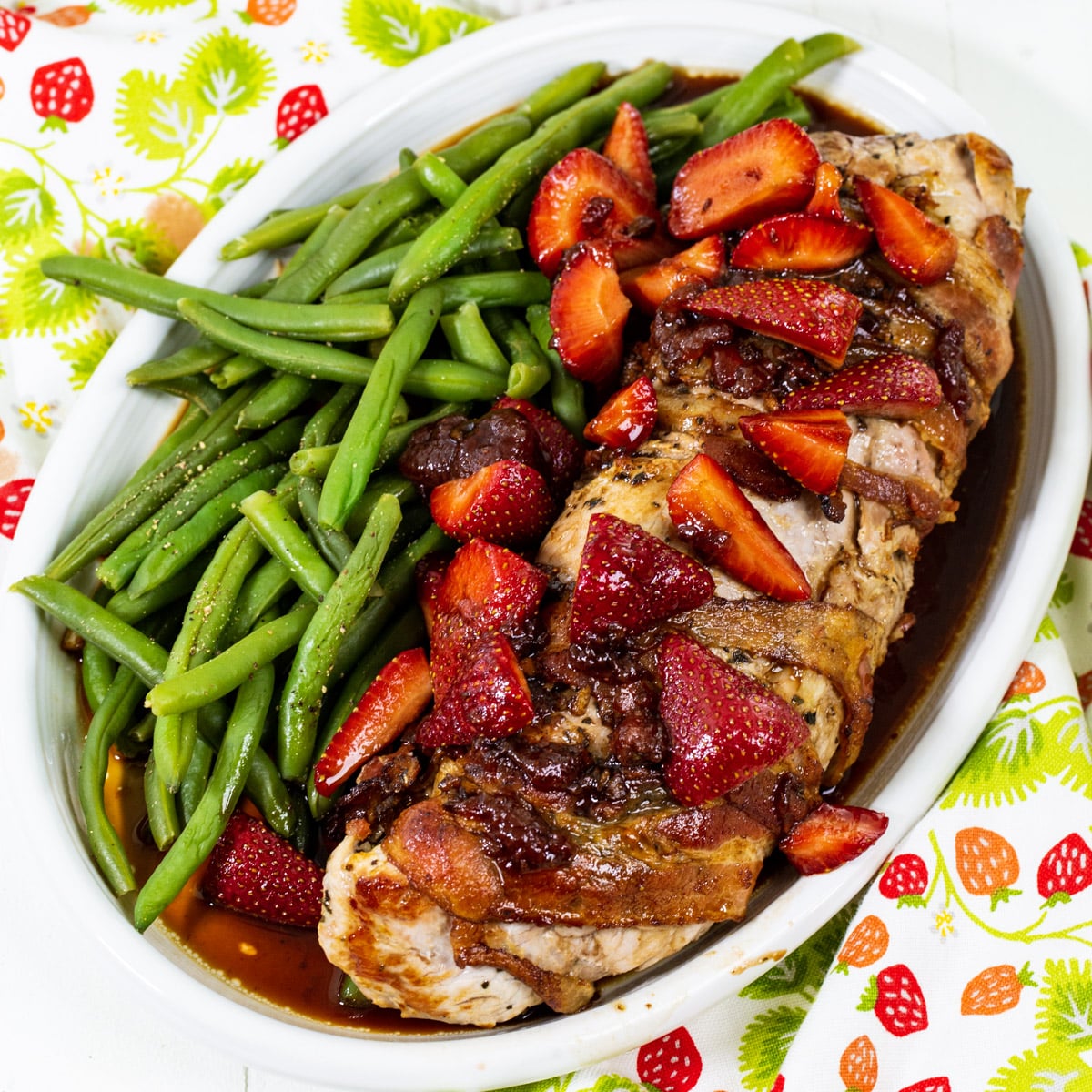 Pork Tenderloin with Balsamic Strawberries