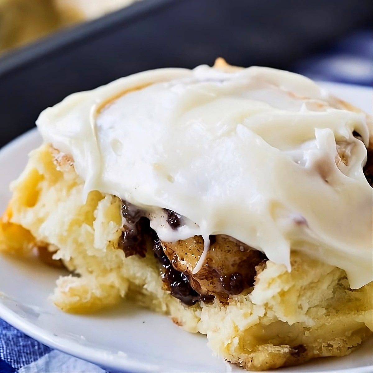 Sausage Cinnamon Roll on a plate.