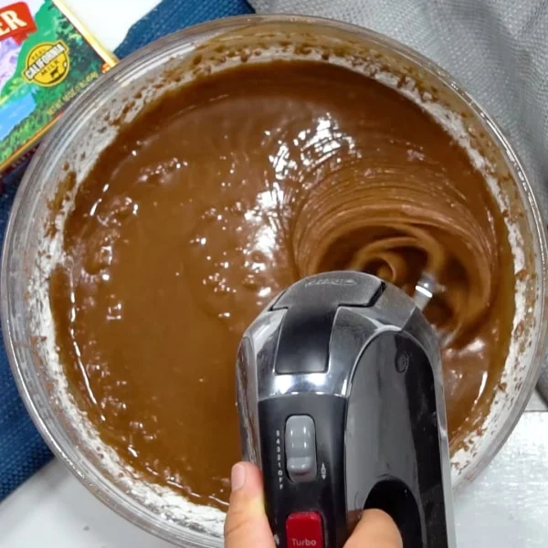 Cake batter.