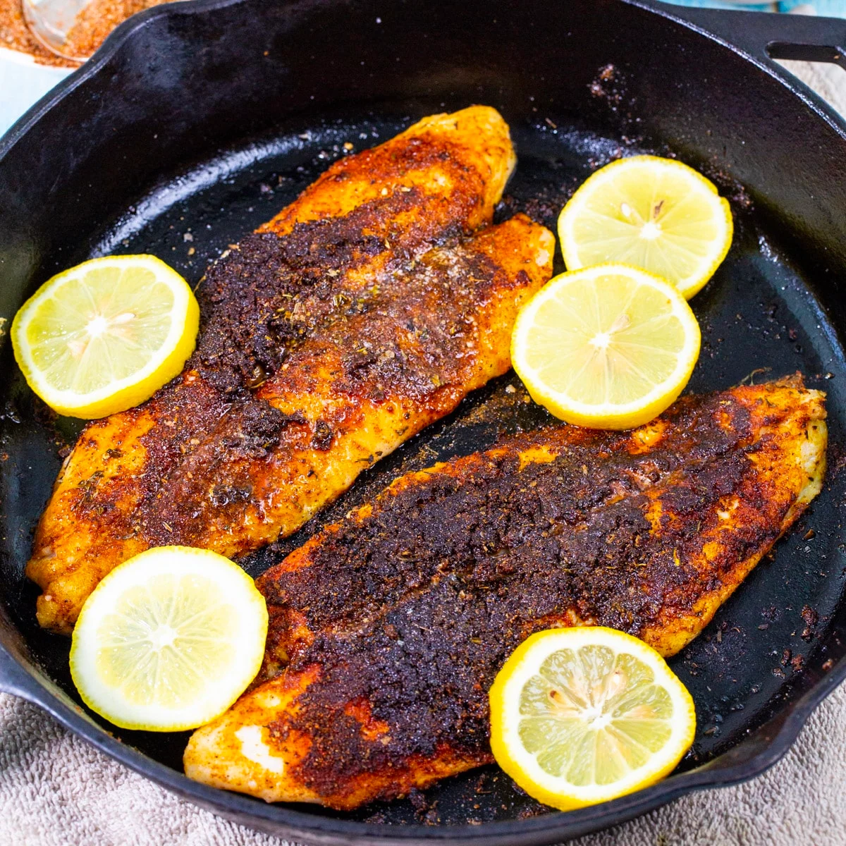 Blackened Catfish with Comeback Sauce