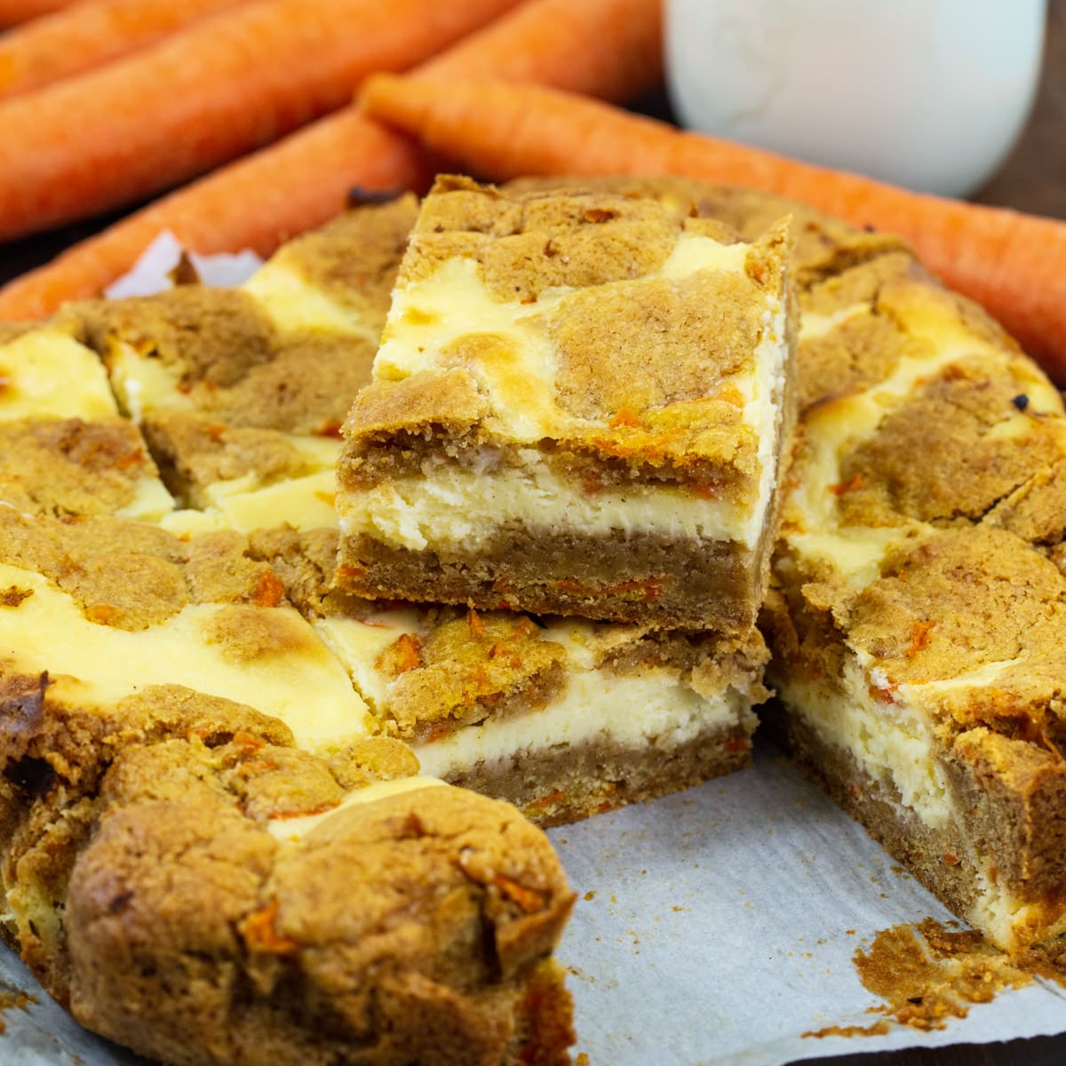 Carrot Cake Cheesecake Bars