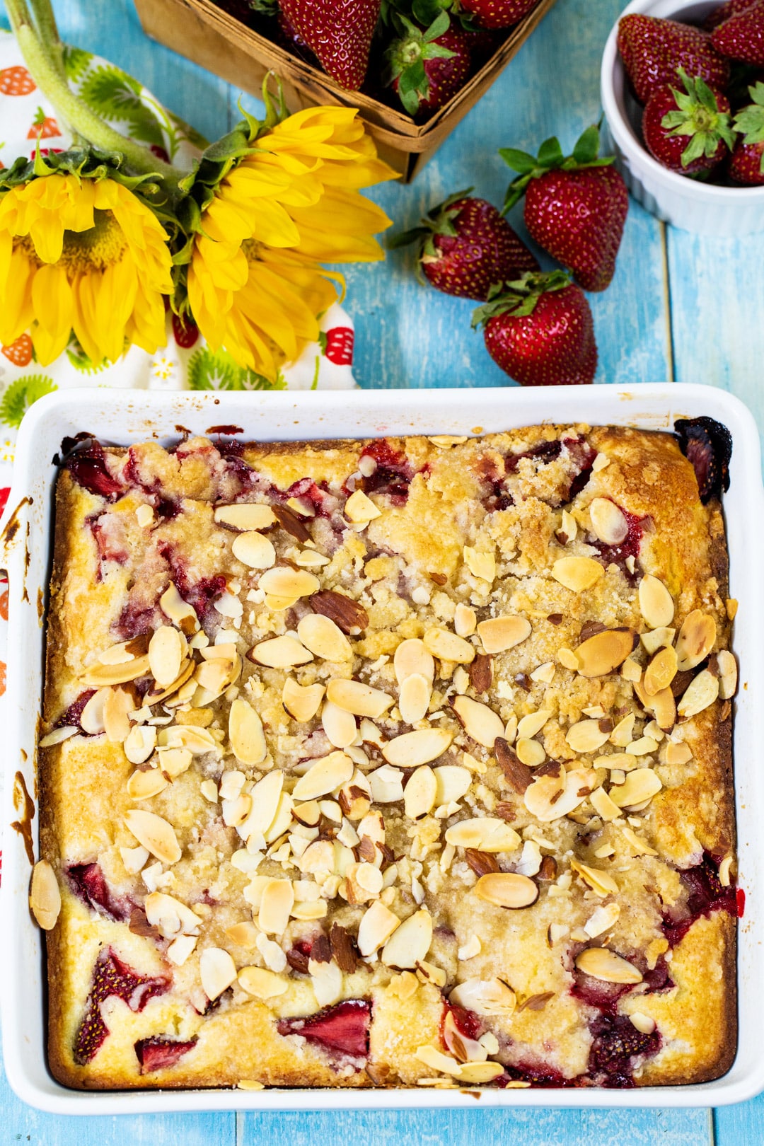 Coffee Cake in a baking dish.