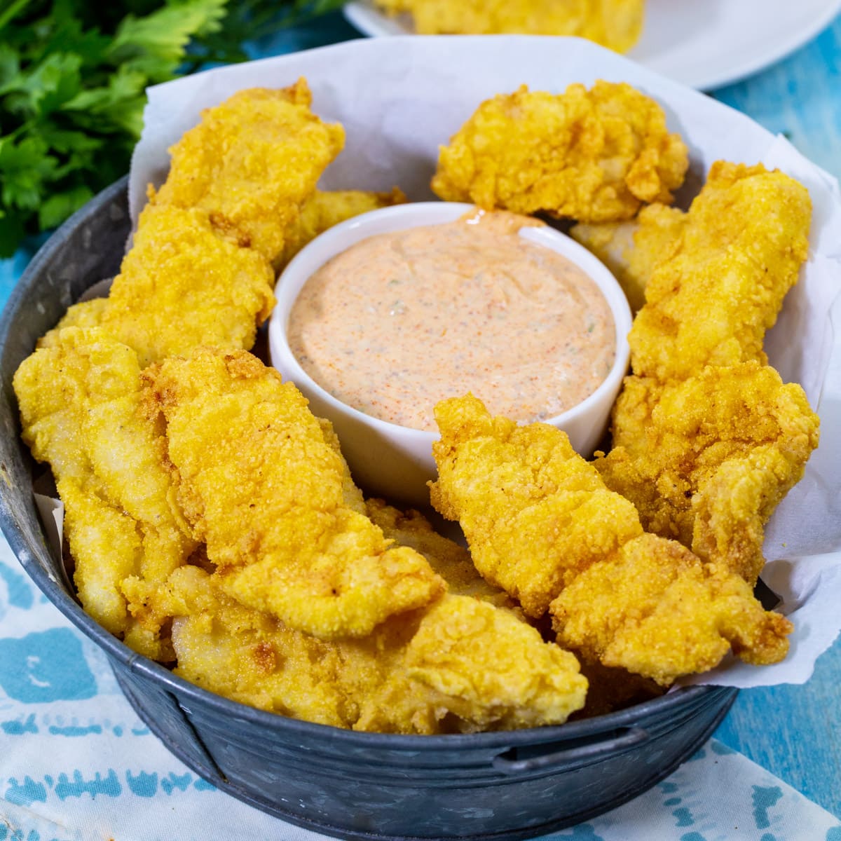 Catfish Fingers with Cajun Remoulade