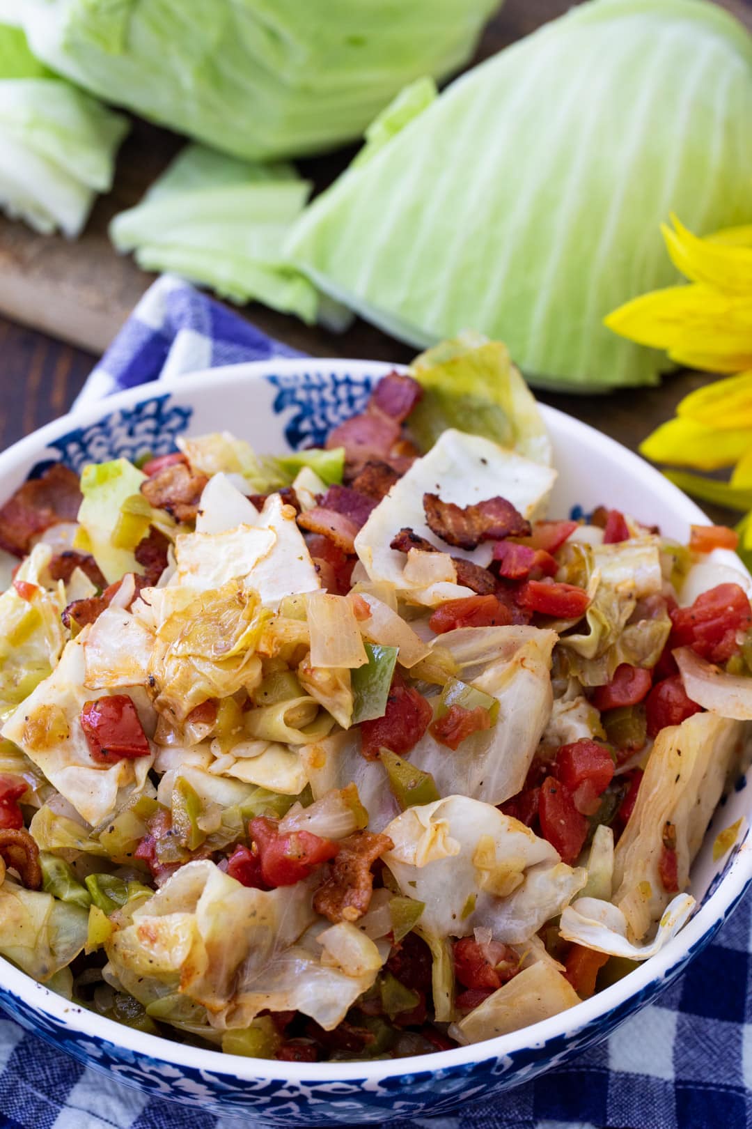 Spicy Cabbage in a bowl.