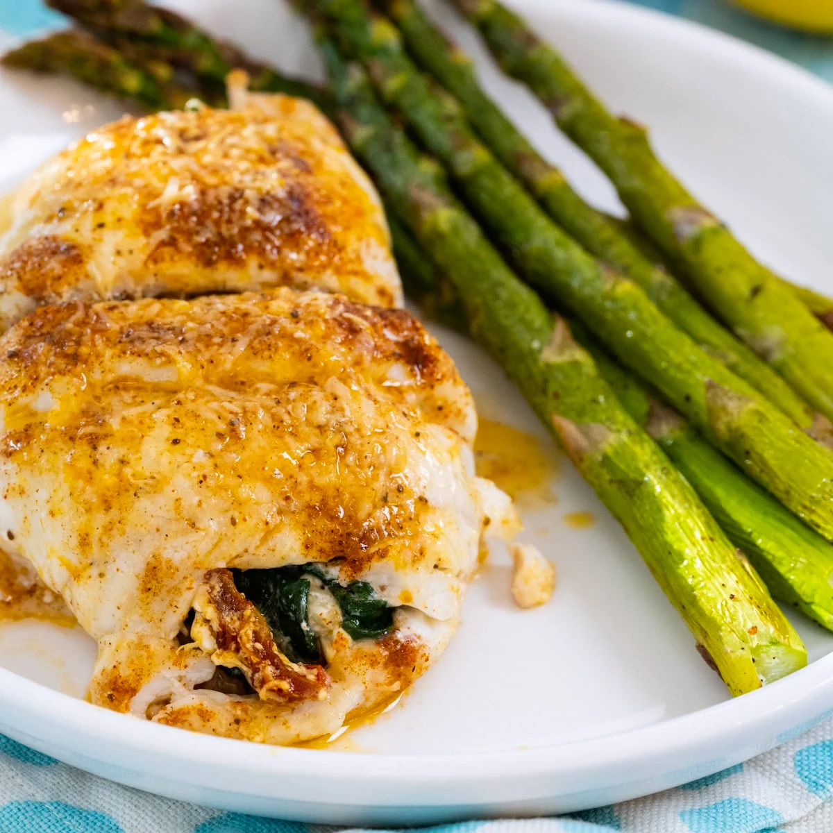 Spinach Stuffed Flounder