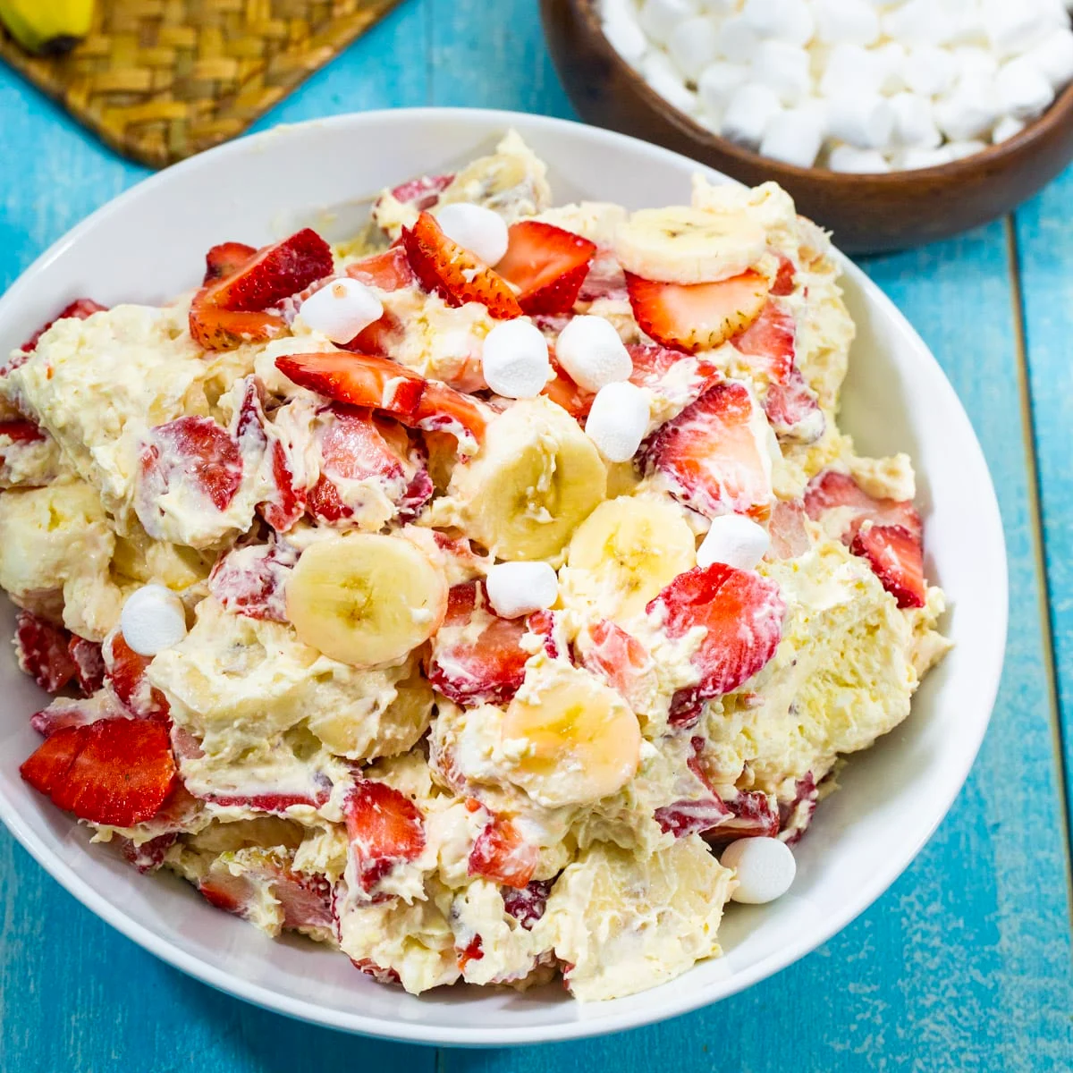 Strawberry Banana Cheesecake Salad